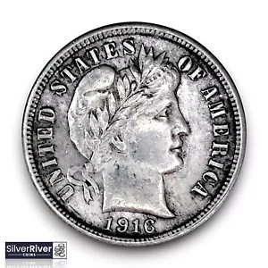 Barber Dime von 1916 (*UNC Zustand*) - Bild 1 von 2