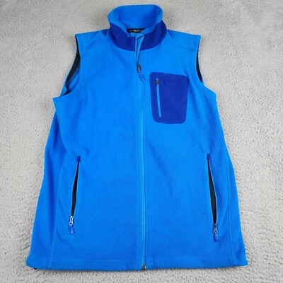 Marmot Vest Mens Medium Blue Full Zip Fleece Polartec Fishing Outdoors Golf - Image 1 of 4