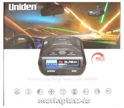 UNIDEN R3 EXTREME MRCD GPS RADAR LASER DETECTOR INTERNATIONAL SHIP EU CA RU - Image 1 of 4
