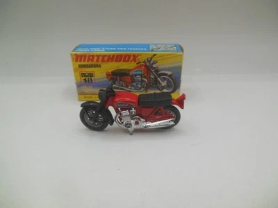 Horquillas delanteras Matchbox Superfast MB 18 b Hondarora carrocería roja negras (Honda CB750) Foto 1 de 4