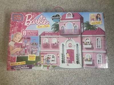 Barbie MEGA BLOKS Luxury Mansion-With Directions Booklet. Complete set - Image 1 of 2