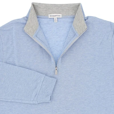 Pullover Peter Millar Para Hombre 1/4 Cremallera Corona Cómodo Punto Piqué, MF24K49 Foto 1 de 4