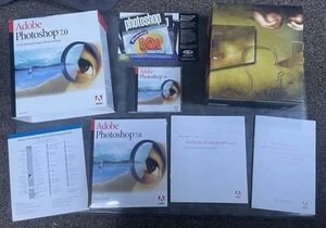 Adobe Photoshop 7.0 for Windows - Sealed Manual & CD with Serial Number - Boxed - Photo 1/5