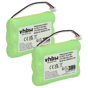 2x bateria do Agfeo 23NO09TT30 84743411 AH-AAA600F 600mAh 3,6V - Zdjęcie 1 z 9
