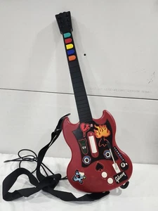 Guitar Hero Playstation 2 PS2 Red Octane Gibson SG Wired Controller PSLGH Tested - Picture 1 of 8