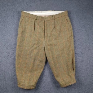 Pantaloni da caccia HOLLAND & HOLLAND tweed breeks uomo W38 lana verde tiro - Foto 1 di 15