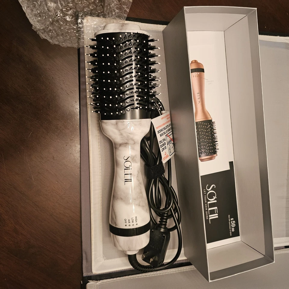 SOLEIL Professional Blowout Brush Hair Dryer and Styler L40HDBR-D37
