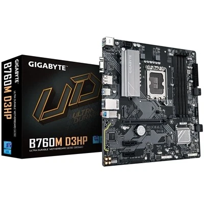 Gigabyte B760M D3HP Intel 1700 Socket Motherboard Micro-Atx 4X Ddr5 Slots 2X M.2 - Image 1 of 1