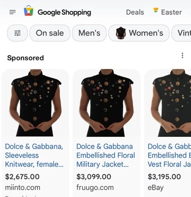 Chaleco de pasarela DOLCE & GABBANA Foto 1 de 4