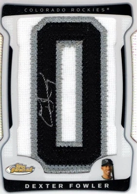 2009 Finest Refractors #163 Dexter Fowler /450 * EXCH Auto - BB - Image 1 of 2