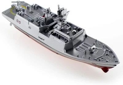 Tipmant Militar RC Barco Naval 2.4GHz Barco Control Remoto Plateado Foto 1 de 4