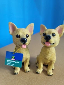 Chihuahua Bobble Head Figures New With Tags Pair(3197Tote20) Excellent - Picture 1 of 11