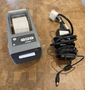 Zebra ZD410 203dpi Thermal Label Printer Grey PSU USB Excellent Used Condition - Picture 1 of 10