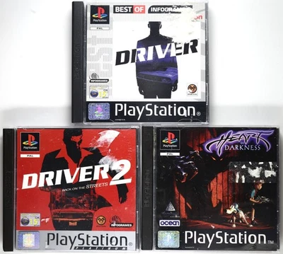 Driver + Driver 2 + Heart of Darkness (Sony PlayStation 1, PS1) PAL Foto 1 de 4