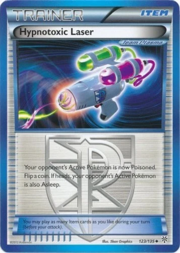 1x Hypnotoxic Laser - 123/135 - Uncommon Moderately Played Pokemon BW - Plasma S - Image 1 of 1