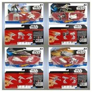 Hot Wheels Die-Cast Star Wars Starships Fighters U-Pick 4 Lot Choice 2 Packs New - Bild 1 von 5