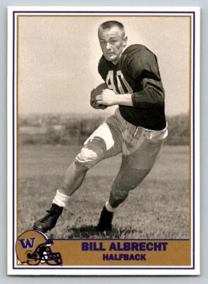 1992 Pacific Washington Huskies Football Greats - Bill Albrecht - Image 1 of 2