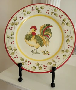 Royal Doulton "Chanticlair" Salad Plate Floral Rooster French Country 9 1/2" - Picture 1 of 3