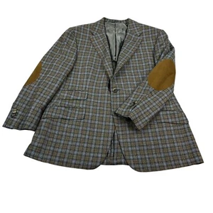 HADLEIGH'S d'Avenza 100% Pure Cashmere Sport Coat Blazer 46R Suede Elbow Patch - Bild 1 von 23