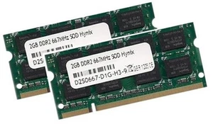 2x 2GB 4GB DDR2 800 MHz Apple MacBook Blanco 5,2 RAM principios de 2009 memoria SO-DIMM - Imagen 1 de 1