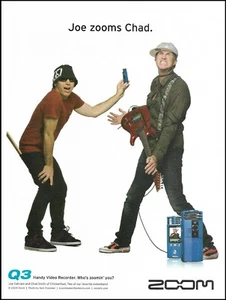 Chickenfoot Joe Satriani Chad Smith 2009 Zoom Q3 HD Handy Video Recorder ad - Picture 1 of 3
