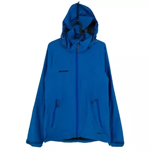 MAMMUT DRY TECH Blue Hooded Jacket Size S - Picture 1 of 11