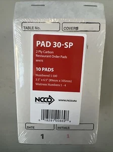 LARGE ORDER PADS Waiter Restaurant 2 Ply Duplicate WITH CARBON Pub Bar BY NCCO - Picture 1 of 3