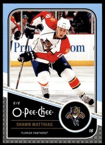 2011-12 O-Pee-Chee Shawn Matthias Florida Panthers #265