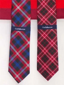 Plaid Silk TIE Red America USA Patriot Neck RWB Croft & Barrow New NWT $32 - Picture 1 of 6