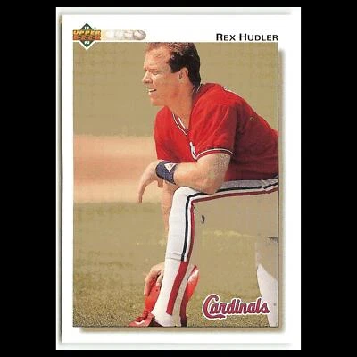 Rex Hudler #670 1992 Upper Deck St. Louis Cardinals Baseball Card MLB NM - Image 1 of 3
