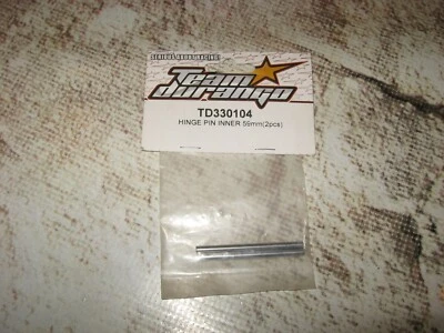 Vintage RC Durango Spare Parts 59 mm Hinge Pins Steel Silver (2) TD330104 - Image 1 of 2