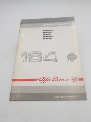 Manuale officina Alfa Romeo Alfa 164 IE Quadrifoglio bollettino tecnico vettura. - Immagine 1 di 4