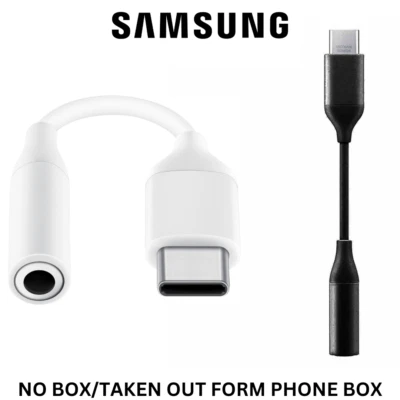 Genuine Samsung Type C to 3.5mm Jack UC10JUWEGW Cable Adaptor For A53/S23/S24 - Image 1 of 4