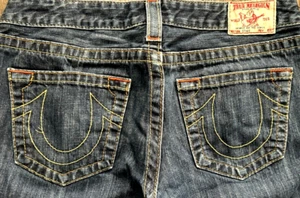 Womens True Religion "STEVIE"  World Tour Straight Jeans 31 x 32 - Picture 1 of 13