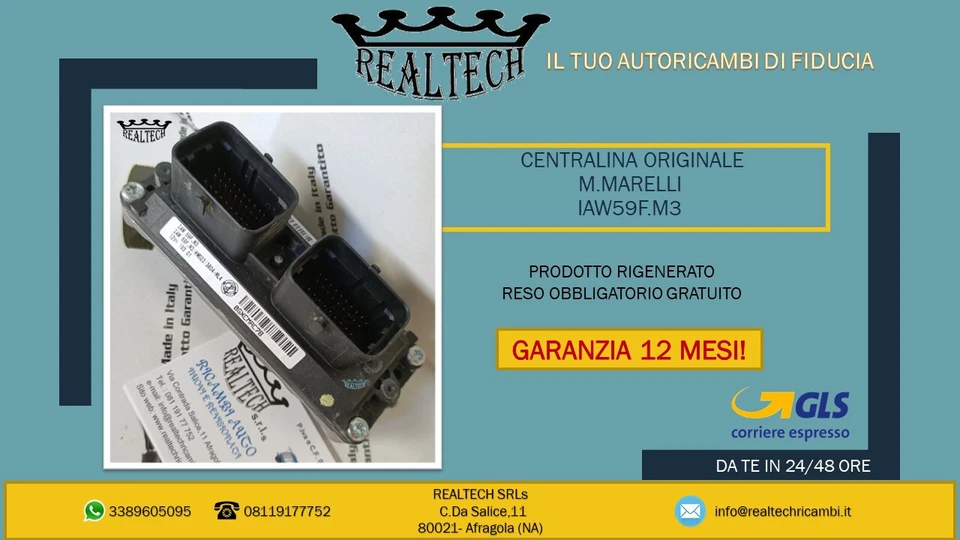 CENTRALINA MOTORE FIAT PUNTO 188 IAW59F.M3 - Immagine 1 di 1