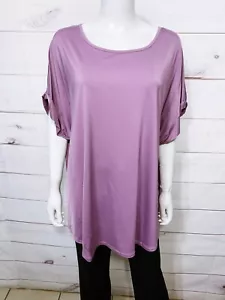 Torrid Active Womens T-Shirt Size 3 Lilac Stretch Short Sleeve Top - Picture 1 of 6