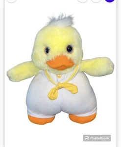 Vintage 1988 Applause Baby Bloomer Musical Wind Up Duck White Sailor Suit Plush - Picture 1 of 5