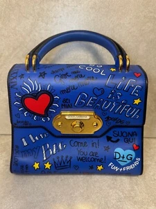Dolce & Gabbana Calfskin Graffiti Printed Welcome Satchel - Picture 1 of 12