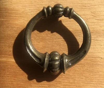 NOS Vintage 60s Ajax 844 Villa D Este Ring Pulls Antique Brass Finish 2-1/2” - Изображение 1 из 4