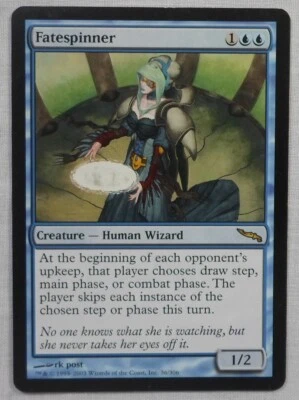 MAGIC THE GATHERING MTG 2003 MIRRODIN BLUE FATESPINNER CREATURE RARE CARD - Image 1 of 2