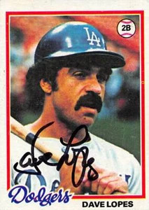 Dave Lopes autographed baseball card (Los Angeles Dodgers) 1978 Topps #440 - Bild 1 von 1