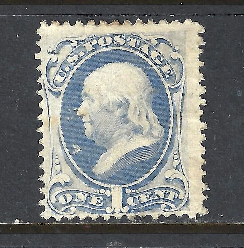 #145 US 1 CENT ULTRA FRANKLIN-MINT-HGD-W/GUM-FINE-VF - Image 1 of 1