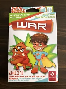 War Memory 2 in 1 Educational Kids Card Game Deck Cartamundi - Picture 1 of 1