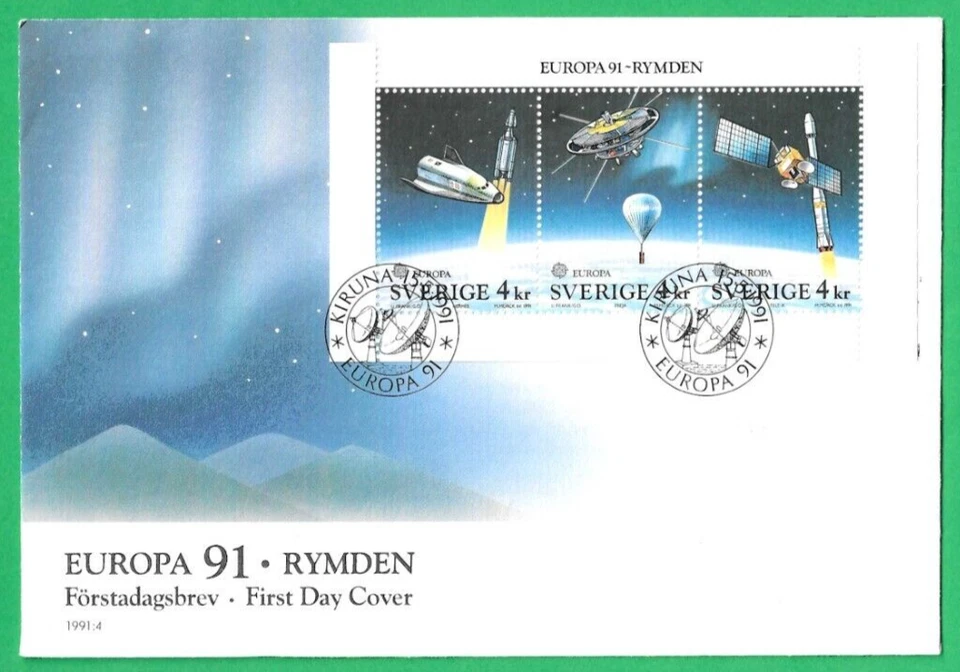 SVERIGE/SWEDEN ~ EUROPA 91 - RYMDEN ~ 15th MAY 1991 - Image 1 of 1