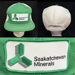 Vtg Saskatchewan Minerals Snapback Hat Mining Company Patch Logo K Brand Cap - Foto 1 di 12