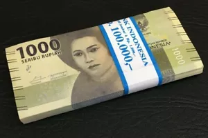 Indonesien 1000 1.000 RUPIAH 2016 P NEU BÜNDEL 100 STCK. UNC - Bild 1 von 1
