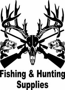 Deer Skull Hunting Fishing Custom Text Buck Car Truck Window Vinyl Decal Sticker - Picture 1 of 4