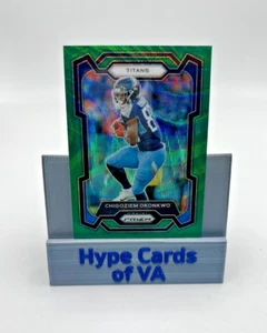 CHIGOZIM OKONKWO 2023 Panini Prizm Football Green Wave Prizm #288 Titans - Bild 1 von 2
