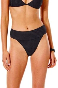 Rip Curl 282545 Women Premium Surf High-Waist Cheeky Black, Size Small - Picture 1 of 4