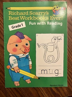 Richard Scarry's Best Workbook's Ever Fun W/Reading Grade 1- 1986 Unused - Image 1 of 4